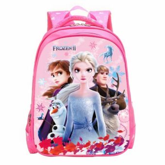 Elsa en Anna, De Sneeuwkoningin rugzak - Rood - Frozen School Rugzak