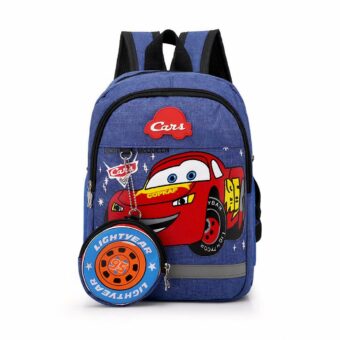 Cars denim rugzak met witte achtergrond