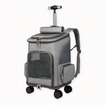 Onze ongelooflijke draagbare rugzak met trolley is het perfecte accessoire voor huisdiereigenaren die op zoek zijn naar een praktische, duurzame oplossing voor het vervoer van hun viervoeters.