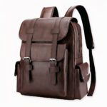 Deze unisex PU-leren rugzak is perfect voor mannen en vrouwen die een casual look willen.