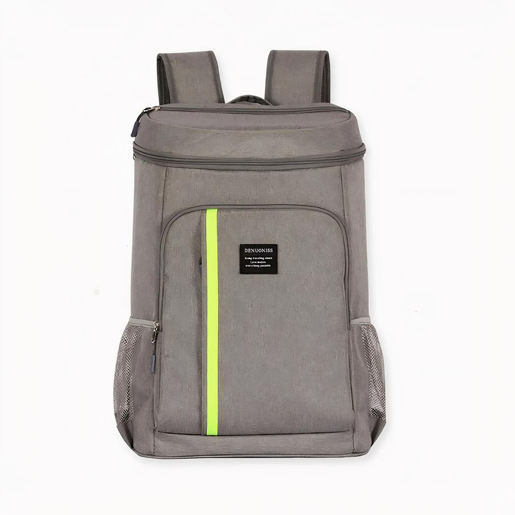 Val voor deze grote, mooie picknickrugzak! Een rugzak die net zo geschikt is voor mannen als voor vrouwen. Hij heeft een groene streep voor een sportieve look. Deze geïsoleerde rugzak is ideaal voor een picknick, maar kan ook gebruikt worden voor een sportschool, fitnesscentrum of klimpartij.