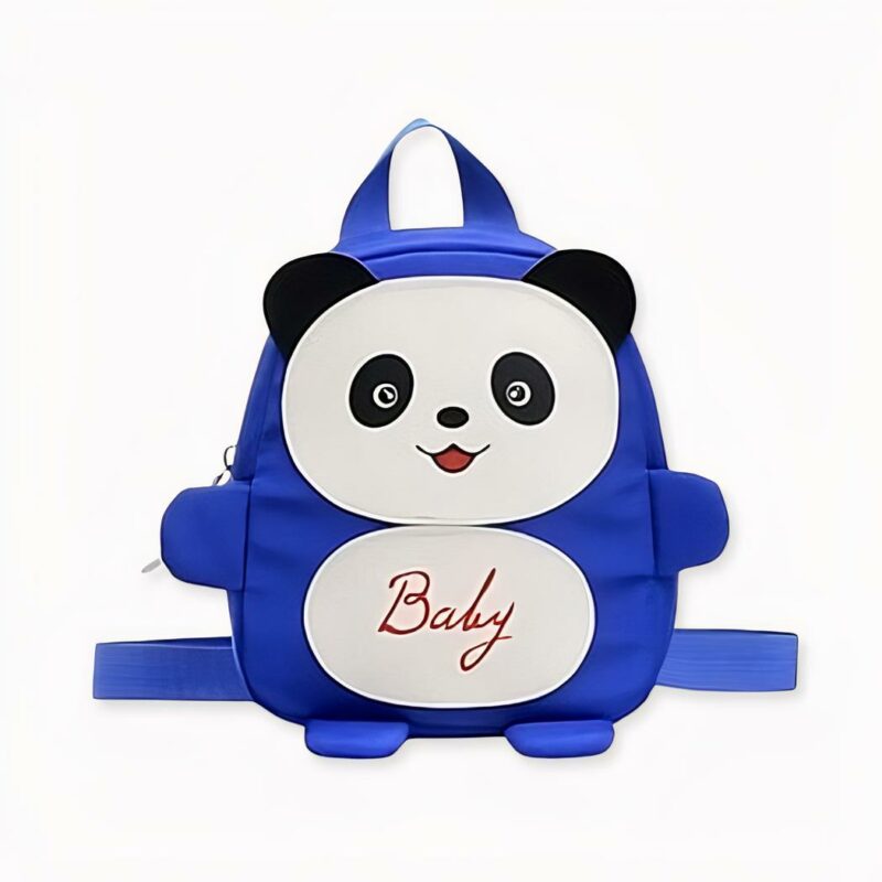 Petit_sac_à_dos_d’écolier_panda_2 Kleine blauwe panda schoolrugzak, goede kwaliteit en erg modieus.