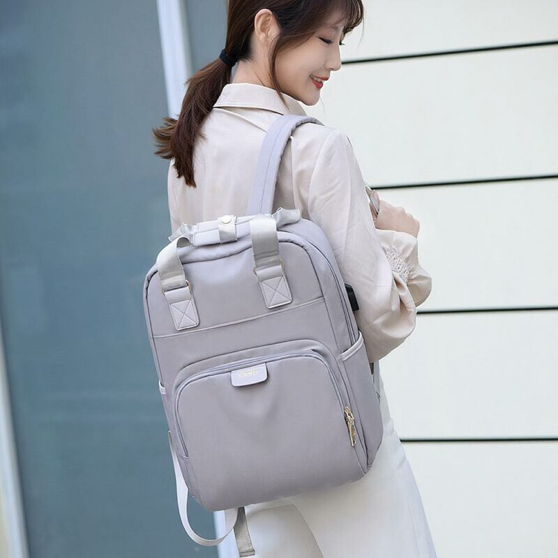 Dames rugzak urban - Grijs, M - Laptop rugzak Rugzak
