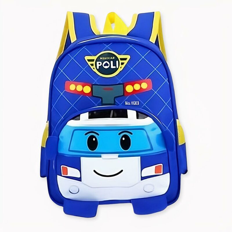 Robocar Poli rugzak voor kinderen, blauw, goede kwaliteit en zeer modieus.