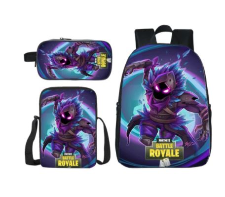 Fortnite rugzak zwart en paars - Fortnite School rugzak