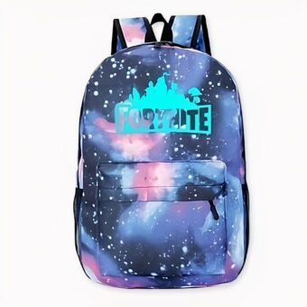 Veelkleurige Fortnite Galaxy rugzak. Goede kwaliteit en geweldig ontwerp.