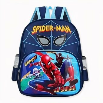 Spiderman en vrienden blauwe schoolrugzak