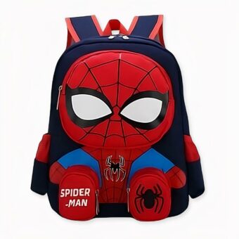 Zachte rode en blauwe Spider-Man rugzak met witte achtergrond
