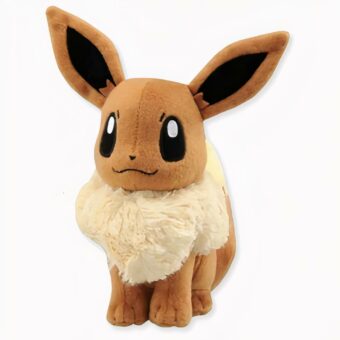 Afbeelding Evoli pluche - Evoli pluche Pokemon Evoli 8 Op een grijze achtergrond