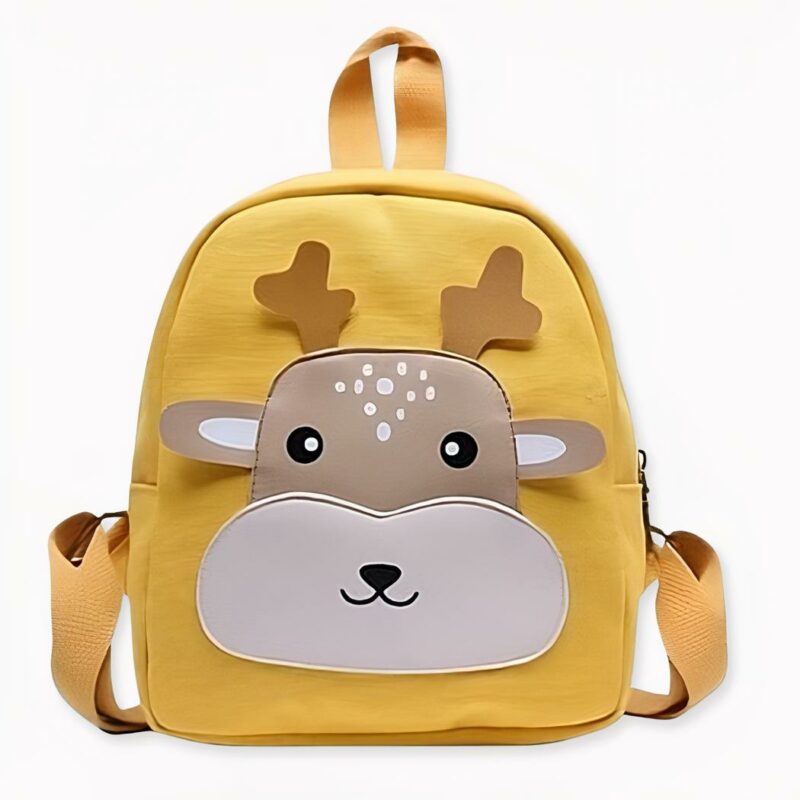 Sac_à _dos_d’école_avec_son_petit_cerf_pour_enfants_2 Schoolrugzak met hertje voor kinderen in geel, grijs en wit