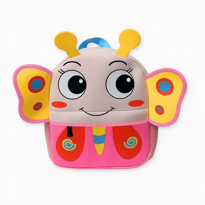 Sac_à_dos_pour_enfants_papillon_2 Vlinder kinderrugzak, veelkleurig. Goede kwaliteit en zeer trendy.