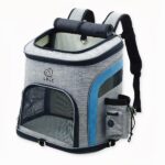 Reis overal met uw kat in het grootst mogelijke comfort! Met deze dubbelopenende kattenrugzak zal uw kitten zich comfortabeler voelen dan ooit en genieten van een wandeling als nooit tevoren.