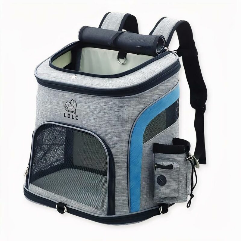 Reis overal met uw kat in het grootst mogelijke comfort! Met deze dubbelopenende kattenrugzak zal uw kitten zich comfortabeler voelen dan ooit en genieten van een wandeling als nooit tevoren.