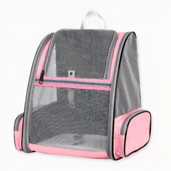 Neem uw kat overal met gemak mee naartoe dankzij onze ademende kattenrugzak. Met deze tas zal uw kat zich veilig voelen en genieten van een wandeling als nooit tevoren, het is comfortabel en aangenaam.