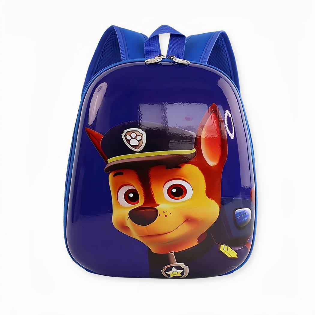 Patrouille rugzak voor meisjes en jongens blauw met witte achtergrond