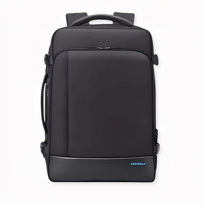 Waterdichte 2-in-1 uitbreidbare reisrugzak met USB-oplader, zwart