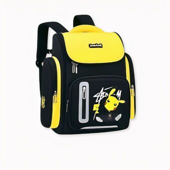 Pokémon Go Pikachu geel en zwart reflecterende schooltas voor kinderen