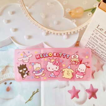 Transparante, stofdichte hello kitty opbergdoos