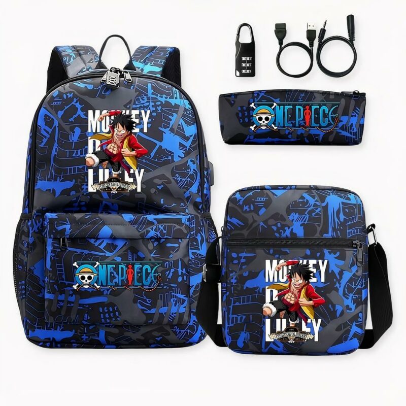 One Piece 3-delige rugzak, drie stappen. Goede kwaliteit en zeer praktisch.