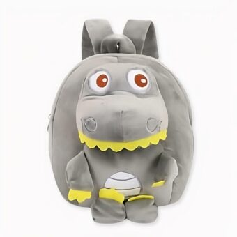 Lilliputter dinosaurus rugzak van grijze fleece. Goede kwaliteit en erg trendy.