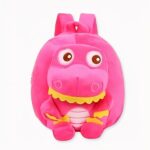 Lilliputter dinosaurus rugzak van roze fleece. Hoge kwaliteit en geweldige stijl.