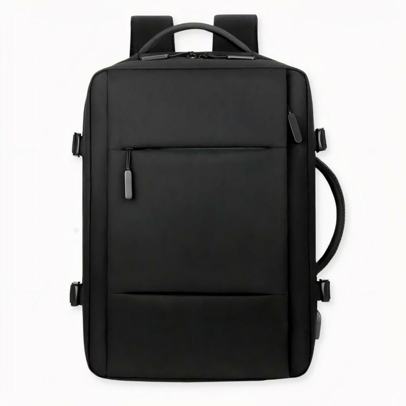 IMG_Black-Oxford_sac-a-dos-extensible-pour-homme-bagage_variants_1F U weet nooit wanneer u te maken krijgt met ruwheid en guurheid! Deze effen zwarte ergonomische reisrugzak is ontworpen met uw comfort in gedachten. Hij heeft een innovatief ergonomisch ontwerp dat het gewicht gelijkmatig over uw rug en heupen verdeelt, zodat u hem zonder pijn kunt dragen. De rugzak is gemaakt van robuuste, waterdichte materialen, perfect voor elk avontuur. De randen zijn gemakkelijk schoon te maken, dus u hoeft nooit over de rand te gaan. En als u hem op uw vloerkleed wilt houden, kunt u ook het handvat aan de voorkant gebruiken om hem als steun te houden. Deze rugzak is perfect voor iedereen die comfortabel en handsfree wil reizen!