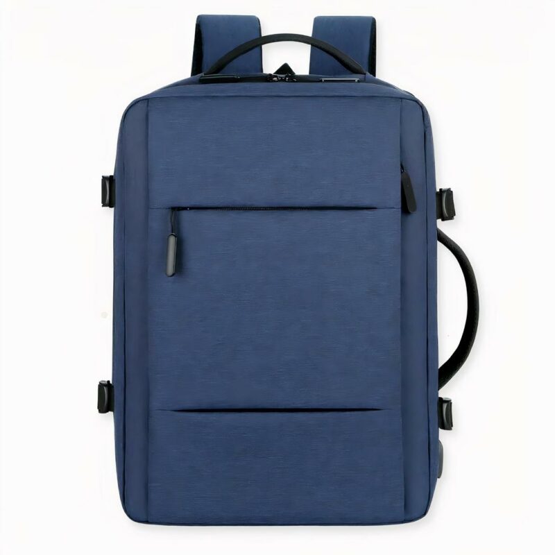 IMG_Blue_sac-a-dos-extensible-pour-homme-bagage_variants_1F Als u op zoek bent naar een betrouwbare en comfortabele rugzak die uw reizen aangenamer maakt, kijk dan niet verder dan de Blue Ergonomic Travel Backpack. Deze robuuste tas is ontworpen met comfort en stijl in het achterhoofd, met functies zoals verstelbare schouderbanden en extra vulling om u langdurig comfortabel te houden.