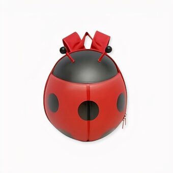 Kleurrijke rugzak met lieveheersbeestje voor kinderen in rood en zwart. Goede prestaties en een geweldige stijl.