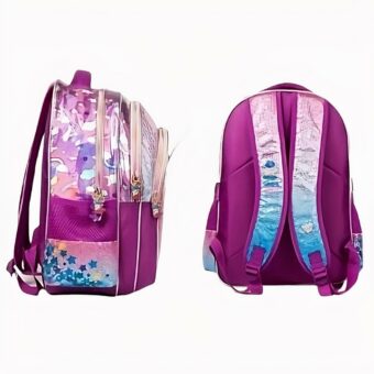 Een uitstekende keuze voor kinderen, voor in huis en voor in de tuin. De kleur is roze met lovertrui en een blauwe streep.