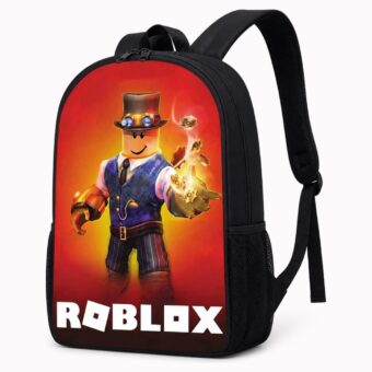 Roblox rugzak met steampunk tovenaar – vooraanzicht
