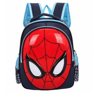 Spiderman 3D Masker Rugzak - Donkerblauw - Schoolrugzak Rugzak