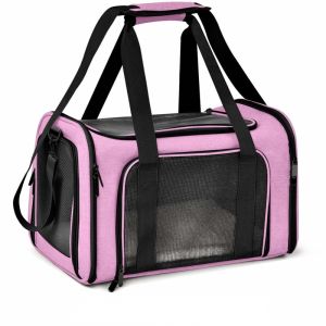 Reisrugzak voor huisdieren - L, Roze - Kat Hond