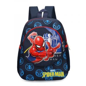 Leuke en kleurrijke blauwe Spiderman rugzak met witte achtergrond
