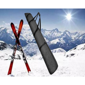 Zwarte waterdichte ski- of snowboardzak met manchetten
