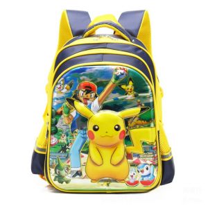 Pokemon Pikachu schooltas voor kinderen geel met front design
